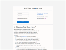 Tablet Screenshot of moodle.pattan.net